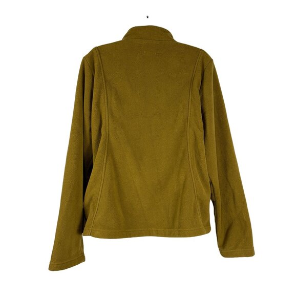 Merona Womens Olive Full-Zip Fleece Jacket Size Large - Picture 2 of 5